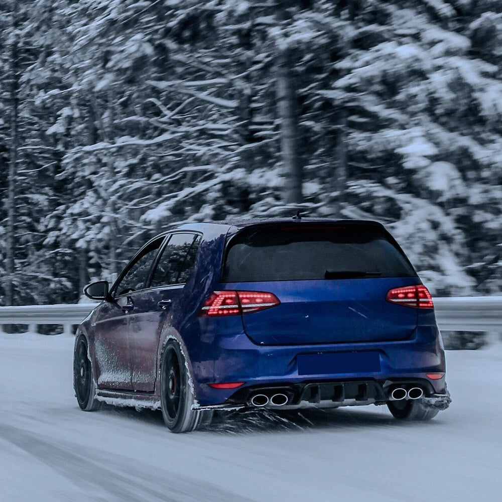 🔥 Diffusore posteriore adatto per VW Golf Mk7 R dal 2013 al 2016 🔥