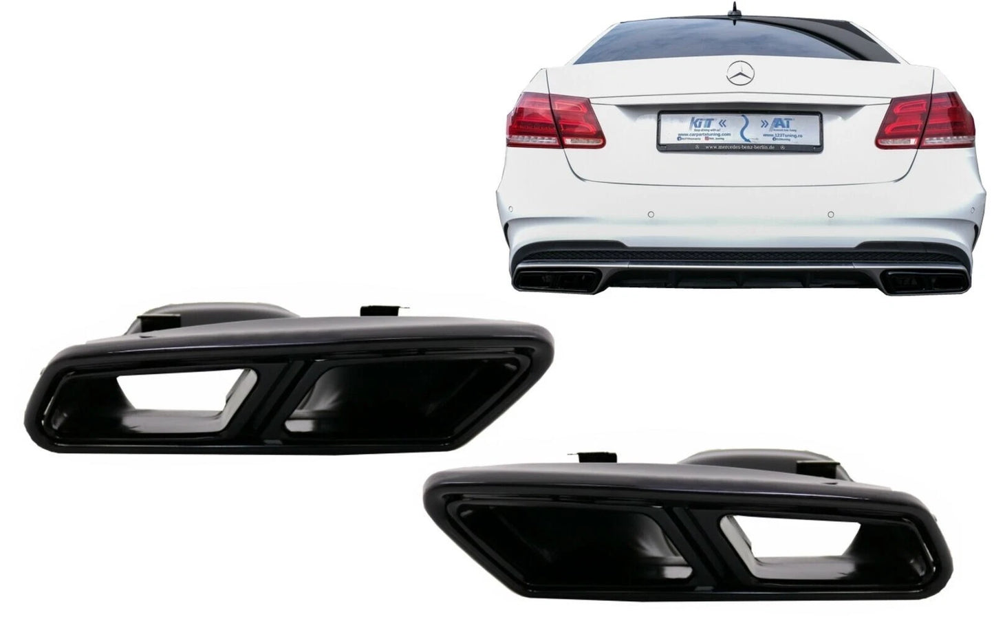 Terminali Scarico per Mercedes S W222 E W212 CLS W218 SL R231 E63 S65 Design
