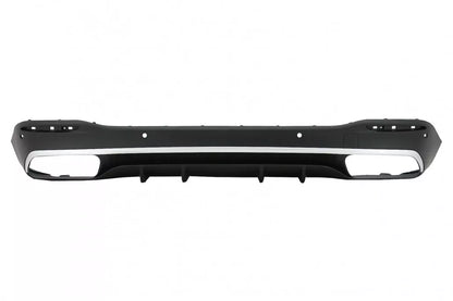 Diffusore posteriore doppio scarico per mercedes gle w167 nero lucido 53 amg pac