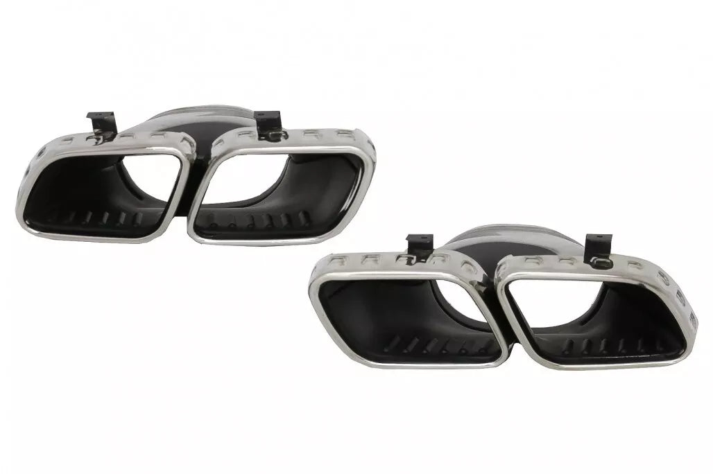 Diffusore posteriore doppio scarico per mercedes gle w167 nero lucido 53 amg pac