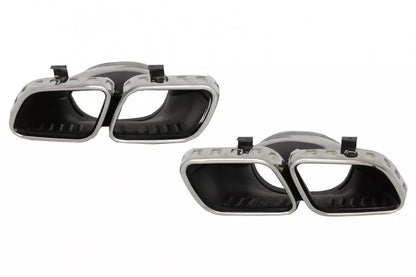 Diffusore posteriore doppio scarico per mercedes gle w167 nero lucido 53 amg pac