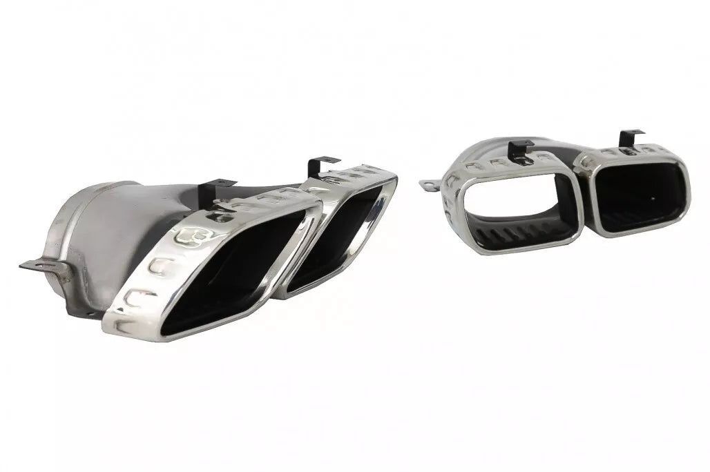 Diffusore posteriore doppio scarico per mercedes gle w167 nero lucido 53 amg pac
