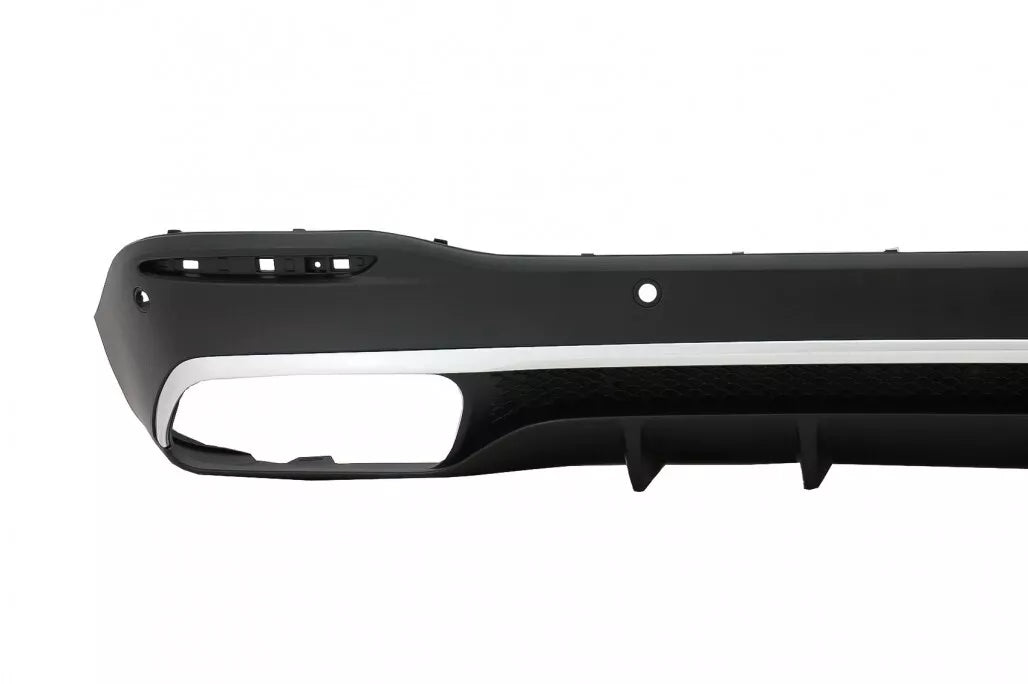 Diffusore posteriore doppio scarico per mercedes gle w167 nero lucido 53 amg pac