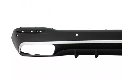 Diffusore posteriore doppio scarico per mercedes gle w167 nero lucido 53 amg pac
