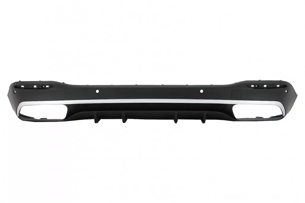 Diffusore posteriore doppio scarico per mercedes gle w167 nero lucido 53 amg pac