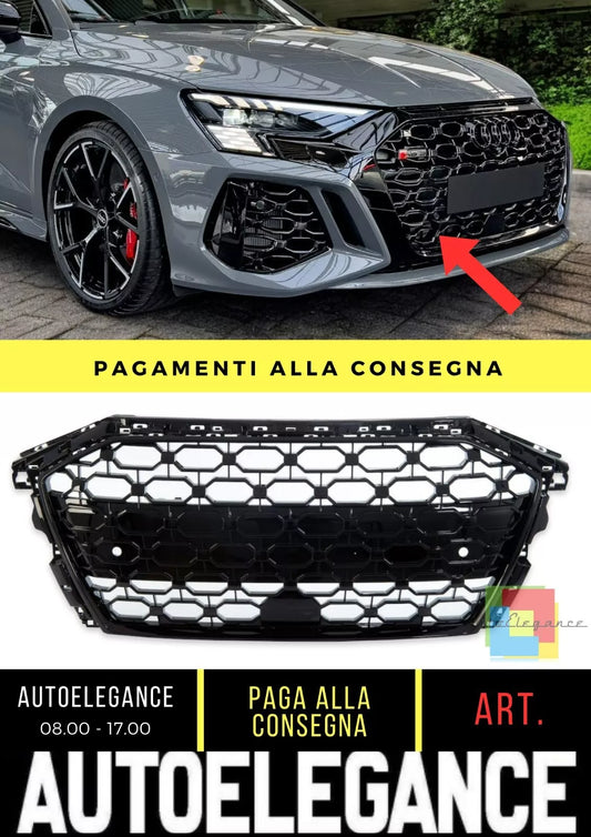 ❤️ Griglia adatto per Audi A3 (8Y) Sportback Sedan (2020+) ❤️