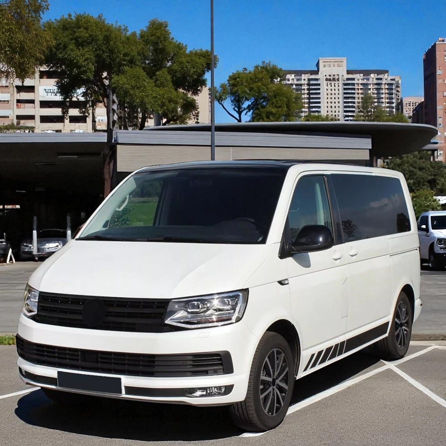 💫Griglia Anteriore Nero Lucido per VW T6 Bus / Transporter 2015–2019💫