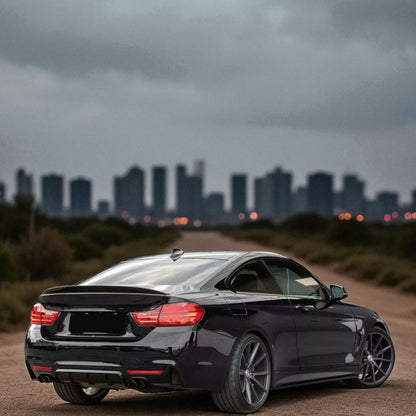 💫Diffusore Posteriore Nero Lucido + Terminale di Scarico per BMW Serie 4 F32 💫