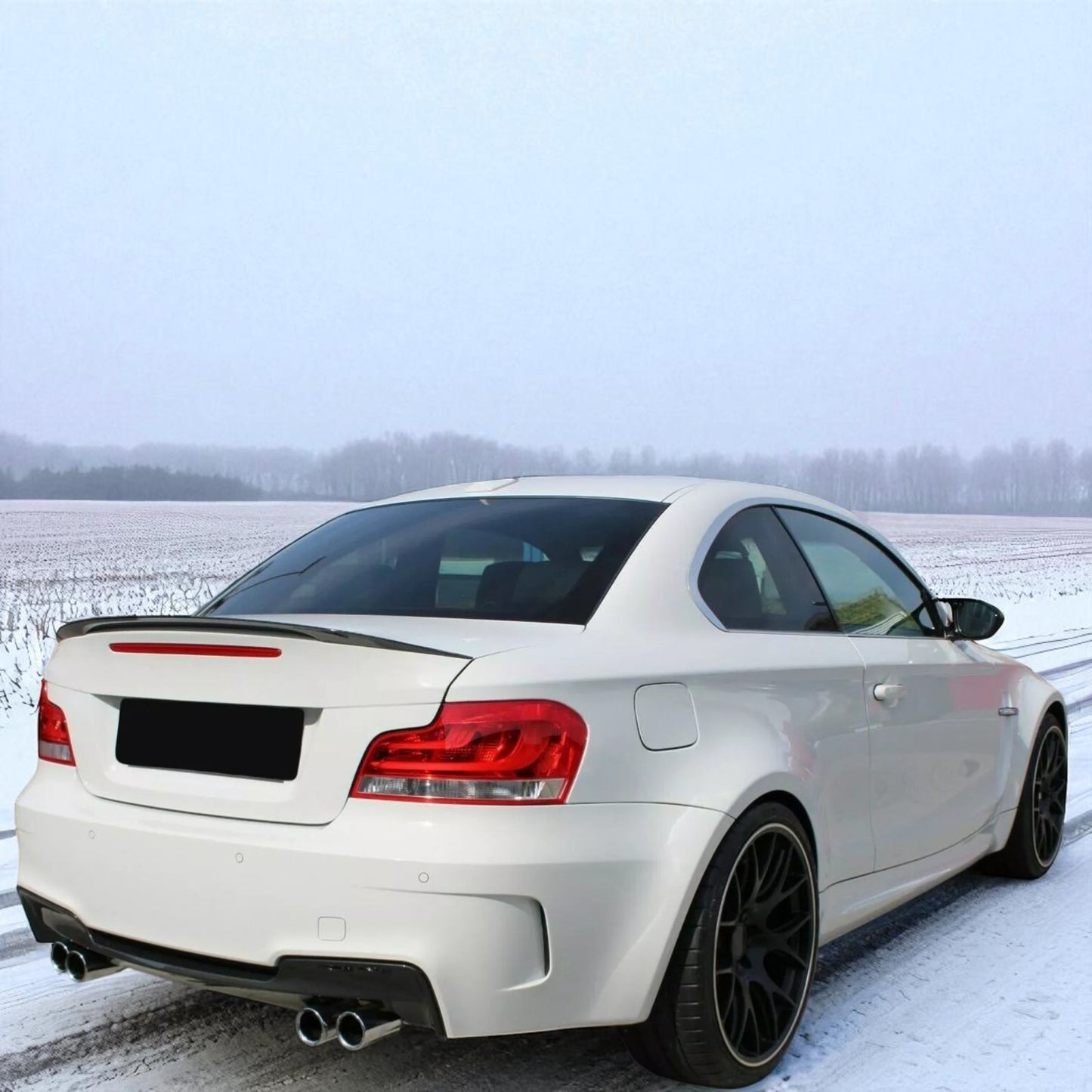💫Spoiler Posteriore Sport Nero Lucido con ABE per BMW Serie 1 E82 (2007–2013)💫