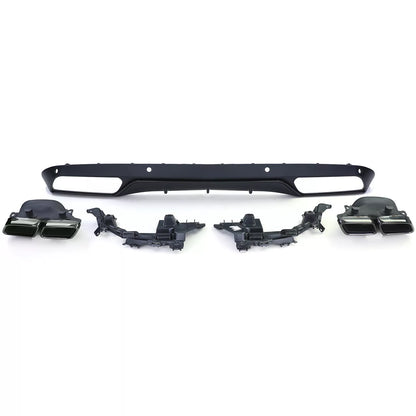 💫Diffusore Posteriore Sport + Terminali di Scarico per Mercedes Classe C W205💫