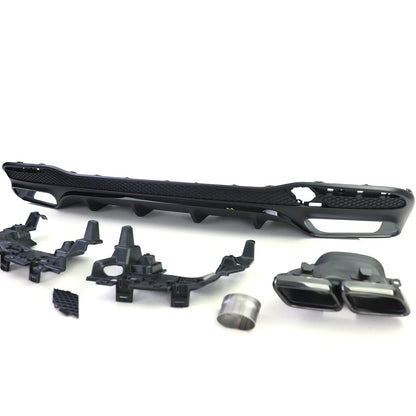 💫Set Diffusore Posteriore Sport + Terminali di Scarico per Mercedes GLS X166💫
