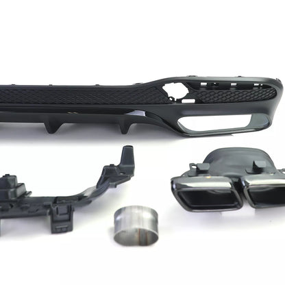 💫Set Diffusore Posteriore Sport + Terminali di Scarico per Mercedes GLS X166💫