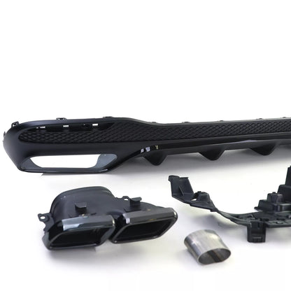 💫Set Diffusore Posteriore Sport + Terminali di Scarico per Mercedes GLS X166💫
