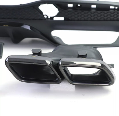 💫Set Diffusore Posteriore Sport + Terminali di Scarico per Mercedes GLS X166💫