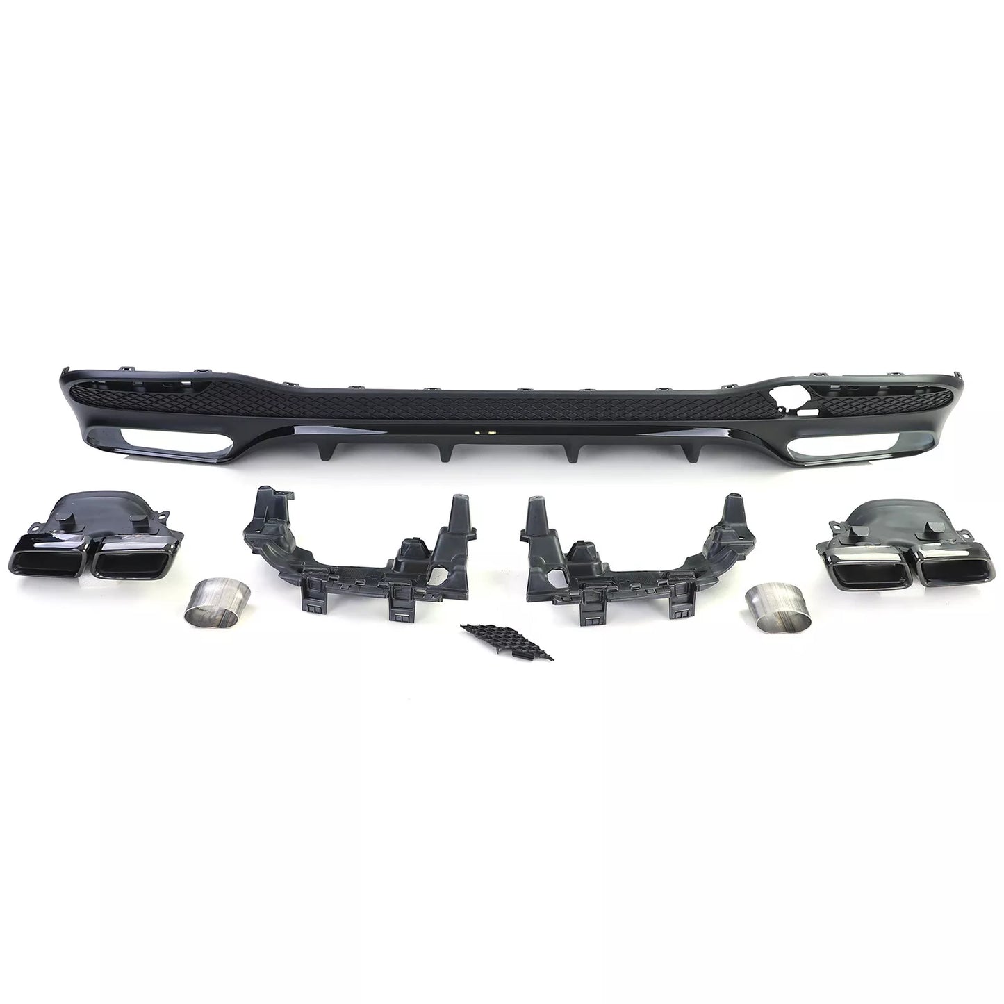 💫Set Diffusore Posteriore Sport + Terminali di Scarico per Mercedes GLS X166💫