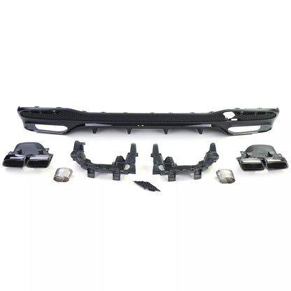 💫Set Diffusore Posteriore Sport + Terminali di Scarico per Mercedes GLS X166💫