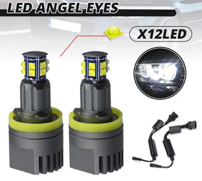 KIT ANGEL EYES LED LED BMW SERIE 1 E87 E81 NO ERRORE SUPER QUALITA 120W