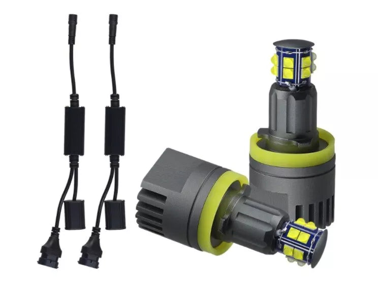 KIT ANGEL EYES LED LED BMW SERIE 1 E87 E81 NO ERRORE SUPER QUALITA 120W