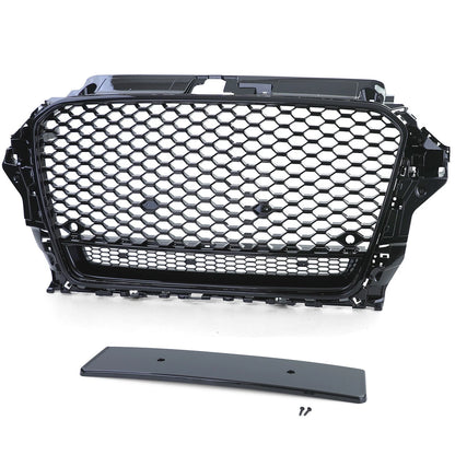 💫Griglia Sportiva a Nido d’Ape Nero Lucido per Audi A3 8V (2012–2016)💫