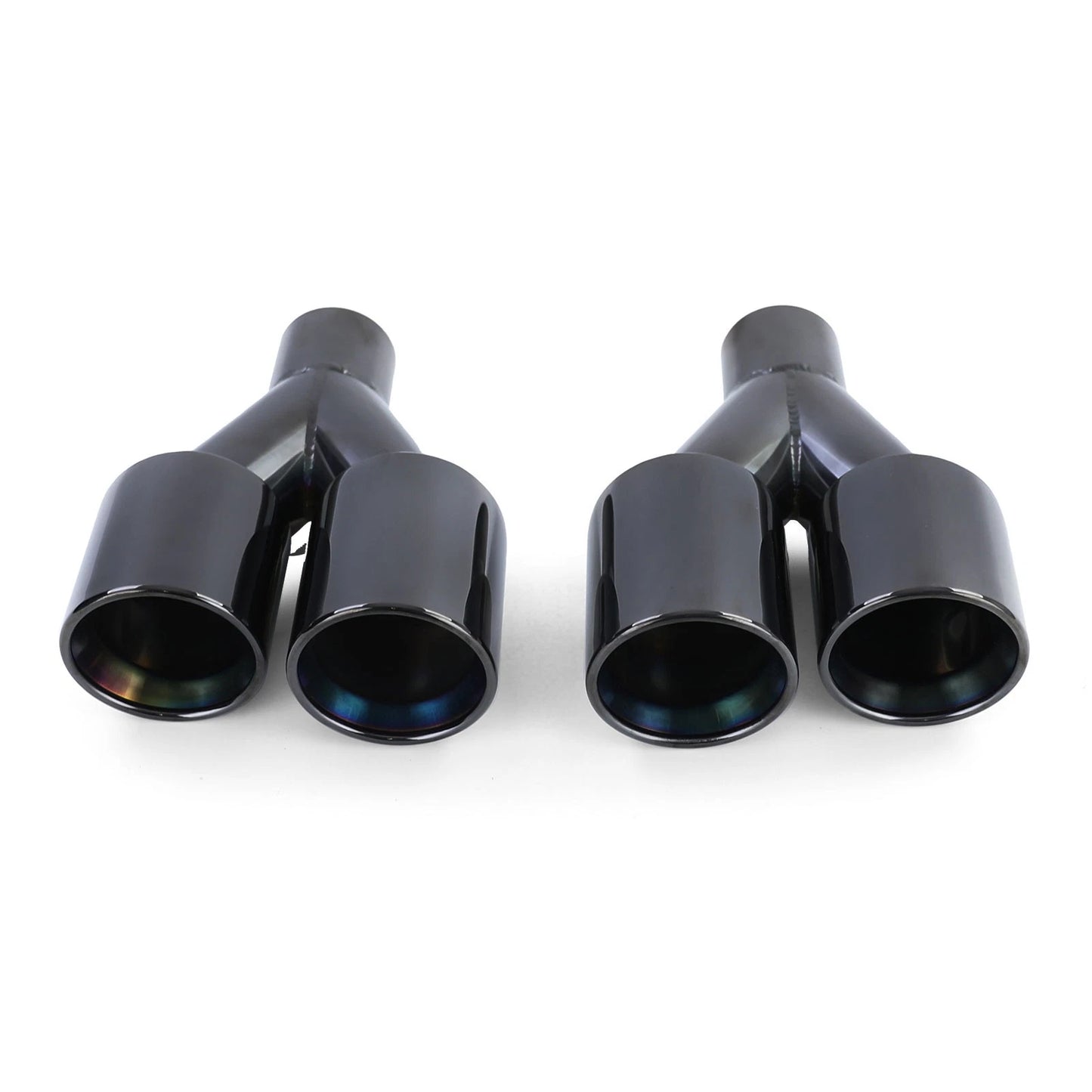 💫 Terminali di Scarico a Doppio Tubo Sport Look Nero per BMW Serie 5 F10/F11💫
