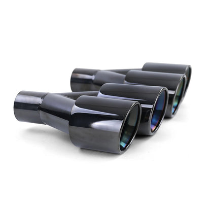 💫 Terminali di Scarico a Doppio Tubo Sport Look Nero per BMW Serie 5 F10/F11💫