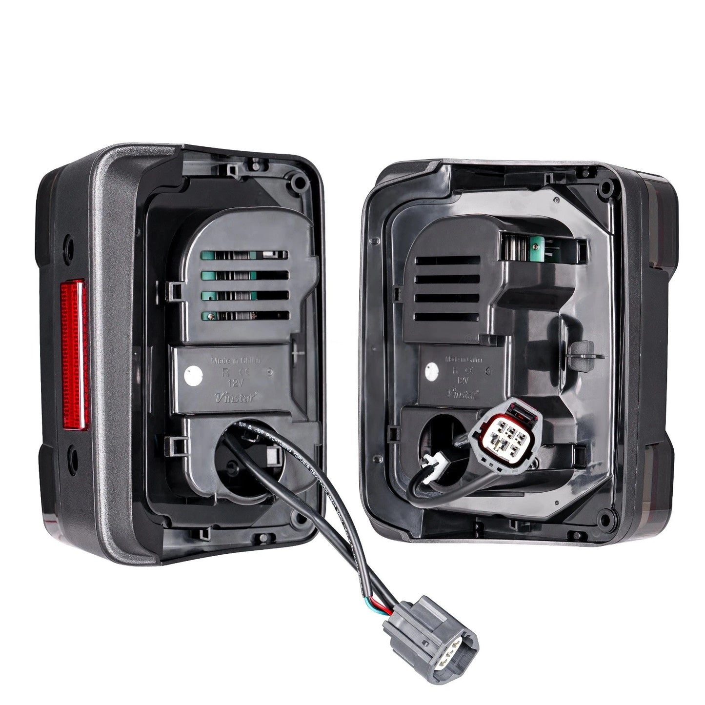 💫 Fanali Posteriori LED Nero Fumo per Jeep Wrangler JK (2007–2018)💫