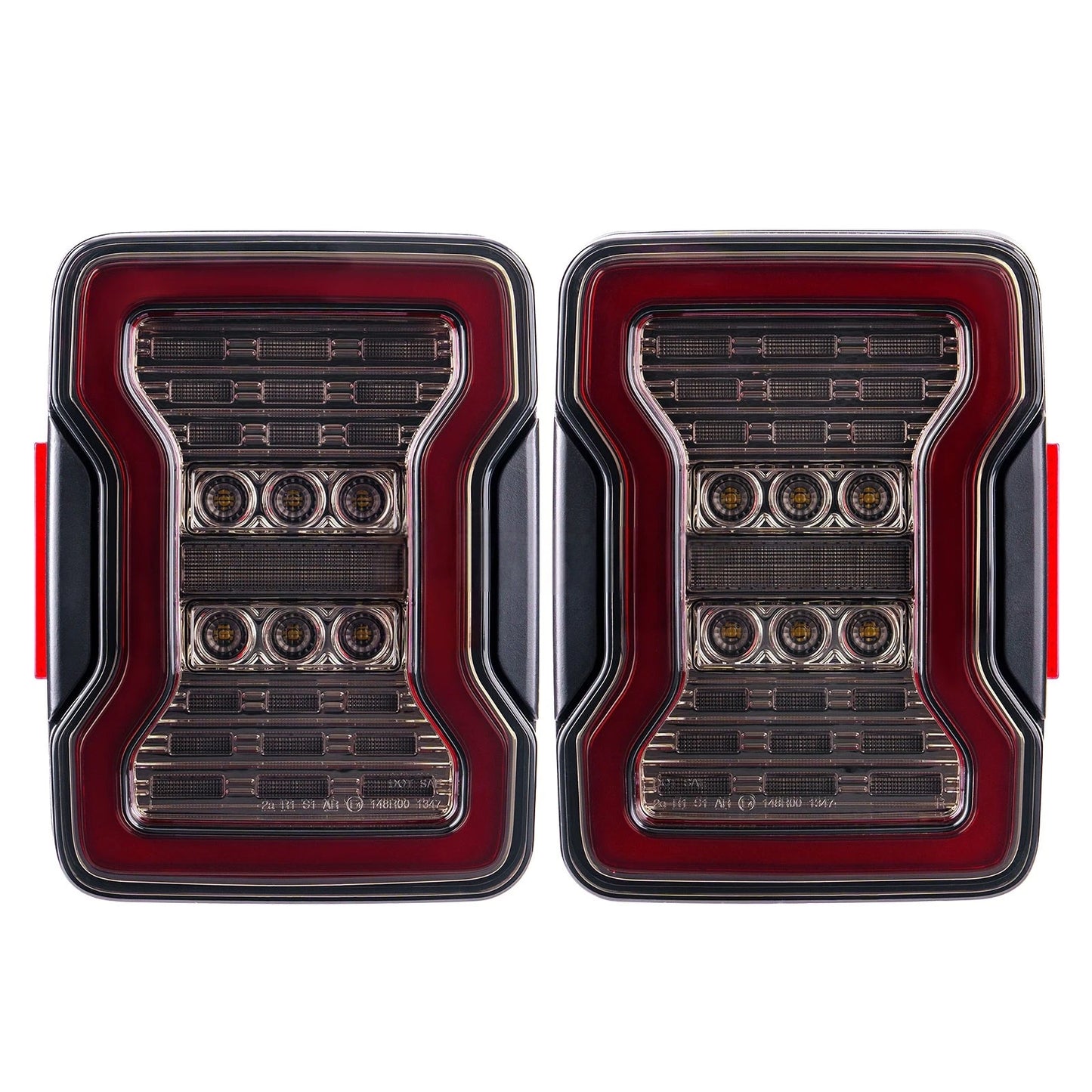 💫 Fanali Posteriori LED Nero Fumo per Jeep Wrangler JK (2007–2018)💫