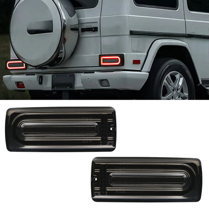 💫Fanali Posteriori a LED Neri con Barra Luminosa per Mercedes Classe G W463 💫