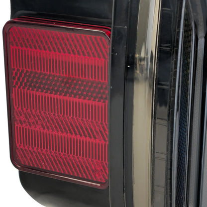 💫Fanali Posteriori a LED Nero Fumo per Jeep Wrangler CJ / YJ / TJ (1986–2007)💫