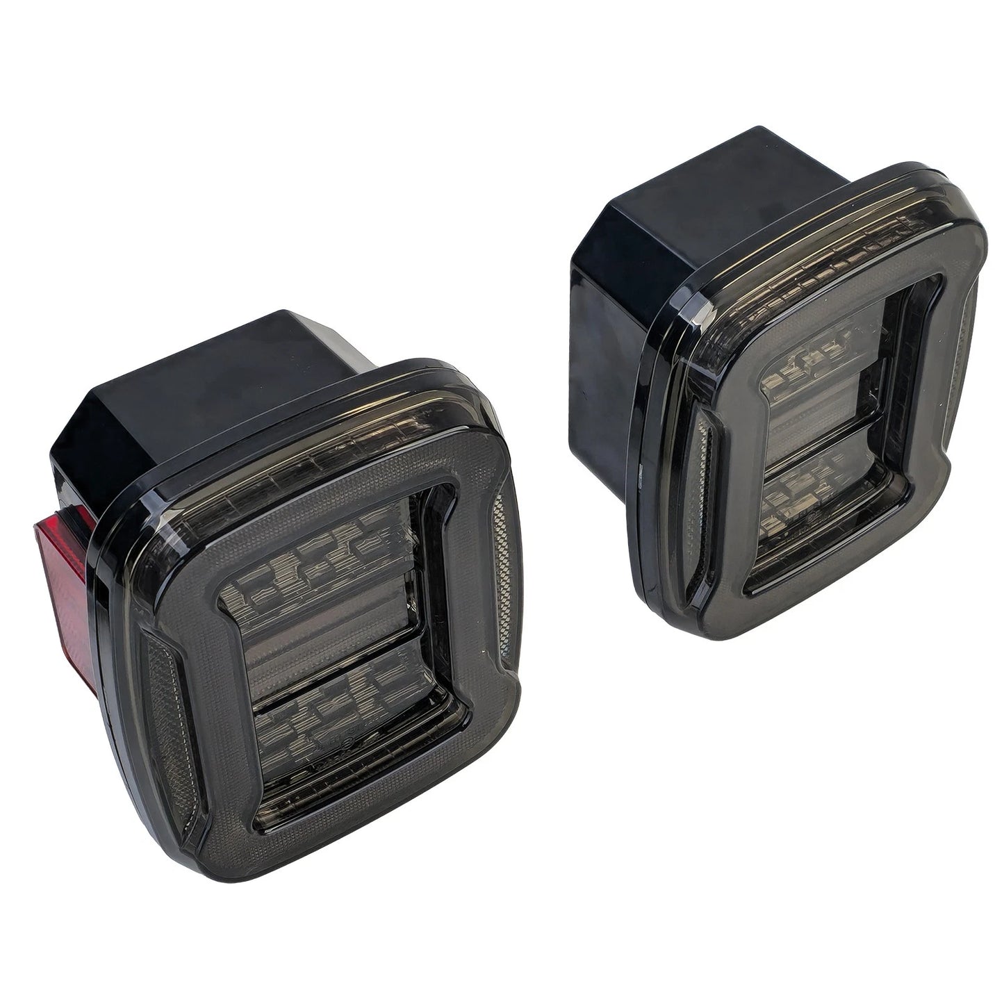 💫Fanali Posteriori a LED Nero Fumo per Jeep Wrangler CJ / YJ / TJ (1986–2007)💫