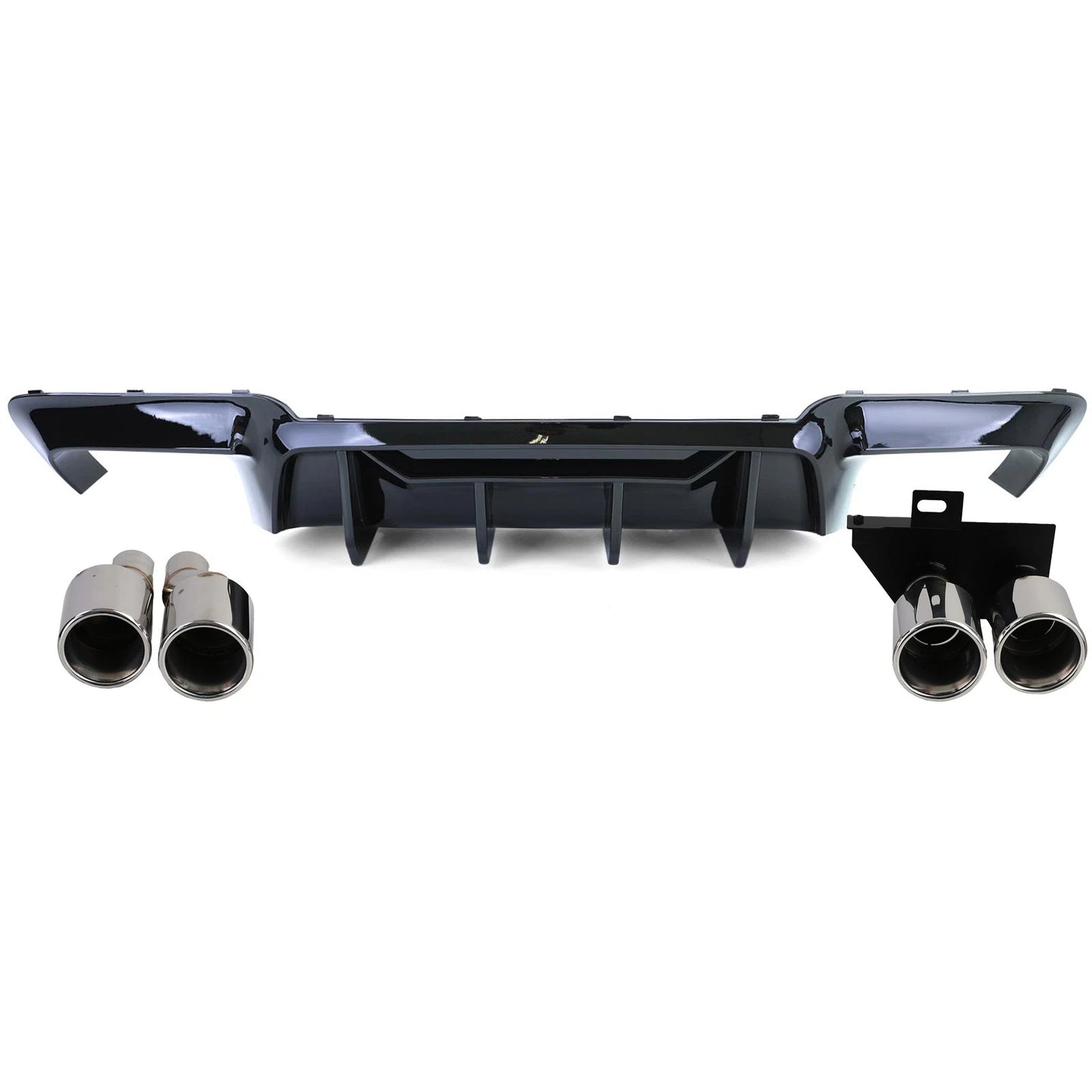 💫Set Conversione Diffusore Posteriore + Terminali di Scarico per BMW Serie 5💫)