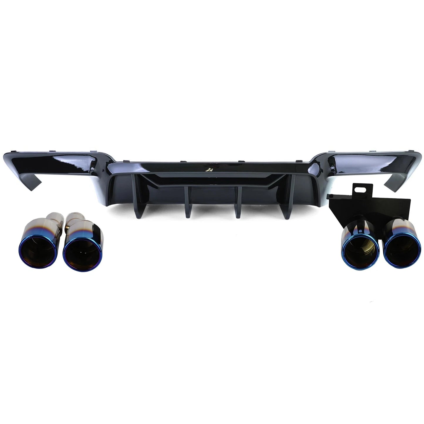 💫Set Conversione Diffusore Posteriore + Terminali di Scarico per BMW Serie 5 💫