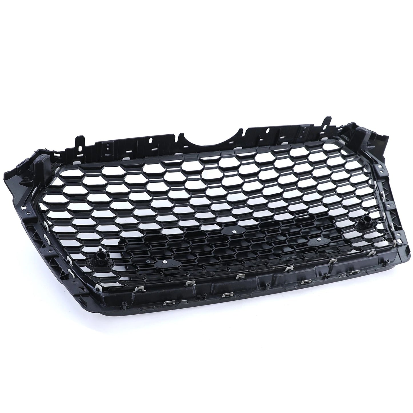 💫Griglia Sportiva a Nido d'Ape Nero Lucido Senza Emblema per Audi A4 B9 8W💫