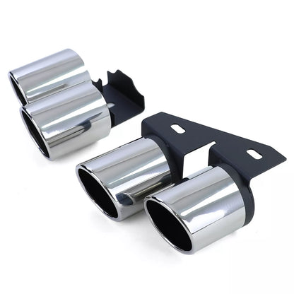 💫Terminali Scarico 4 Tubi Inox per Audi A4 B9 2.0 (dal 2015)  💫