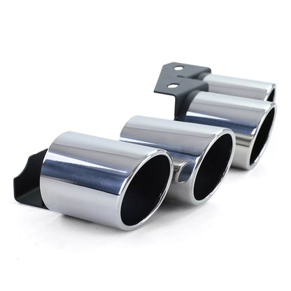 💫Terminali Scarico 4 Tubi Inox per Audi A4 B9 2.0 (dal 2015)  💫