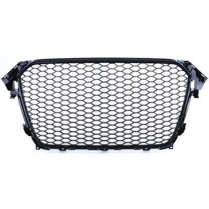 💫 Griglia Nido d'Ape Nero Lucido per Audi A4 B8 8K Facelift (2011–2015)💫