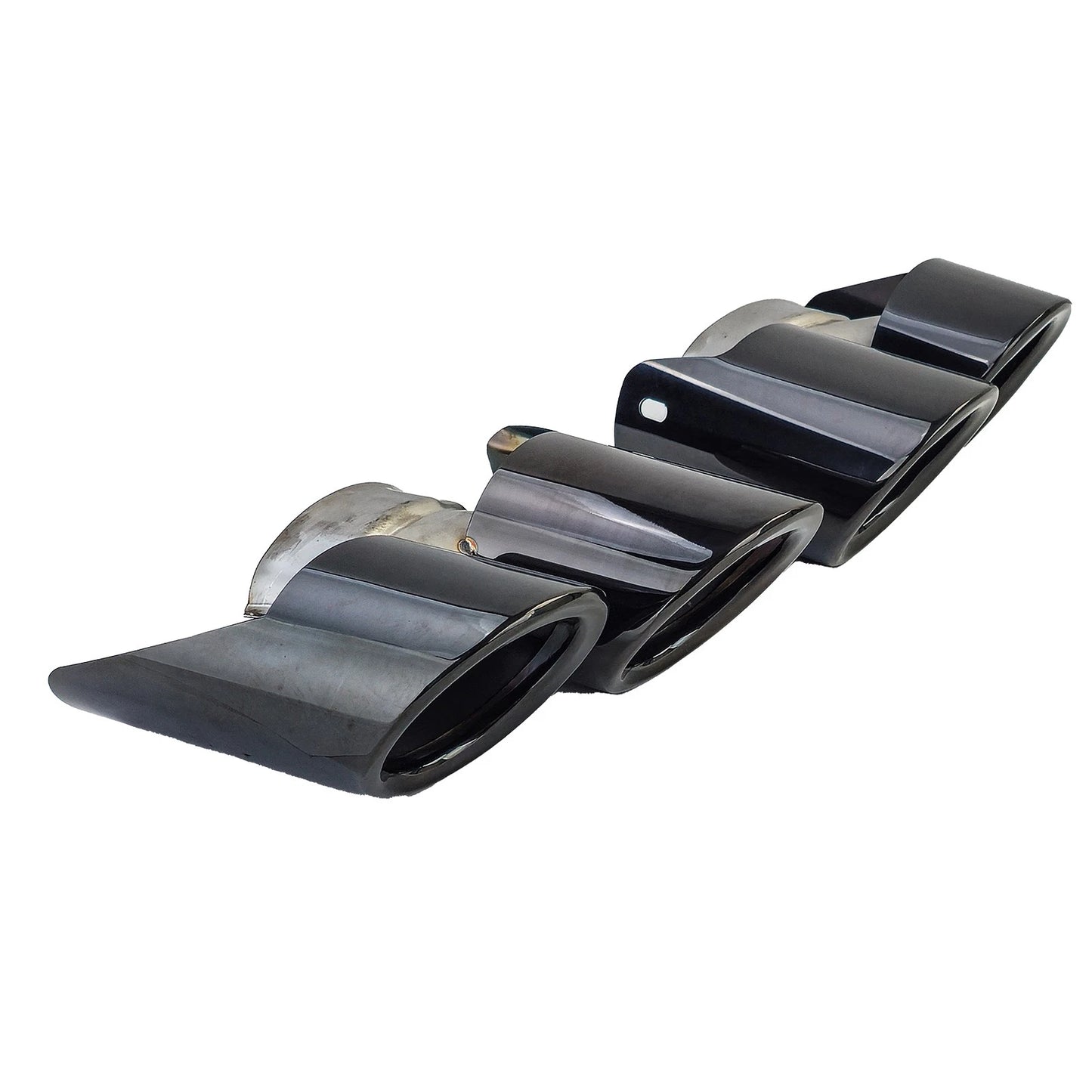 💫  Terminali di Scarico a Doppio Tubo Nero per Porsche Panamera 970.2💫
