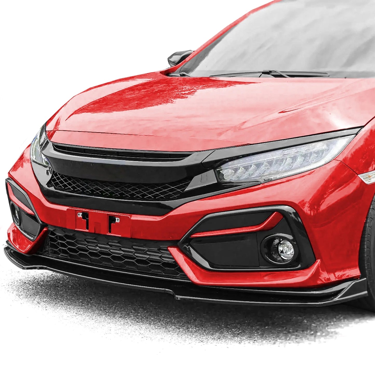 💫Griglia a Nido d'Ape Performance Nero senza Stemma per Honda Civic FK 💫