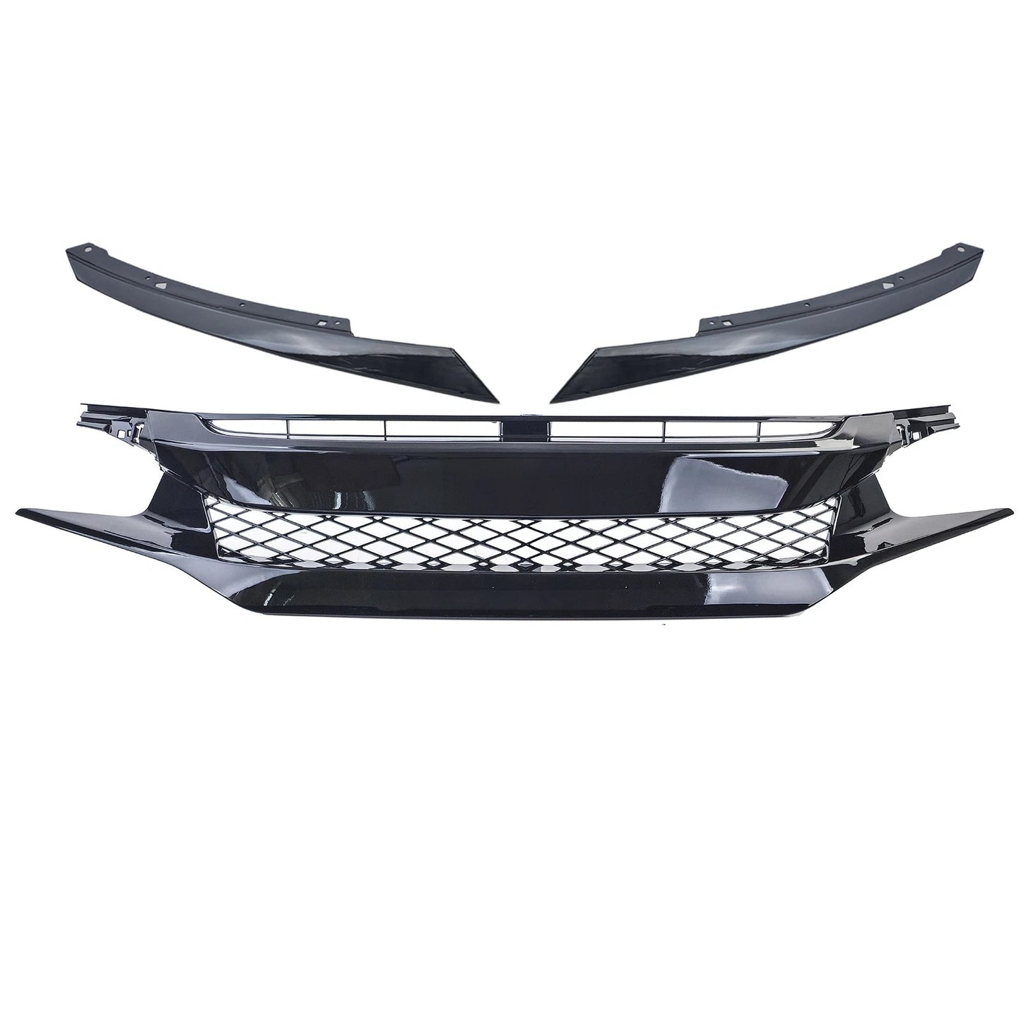 💫Griglia a Nido d'Ape Performance Nero senza Stemma per Honda Civic FK 💫