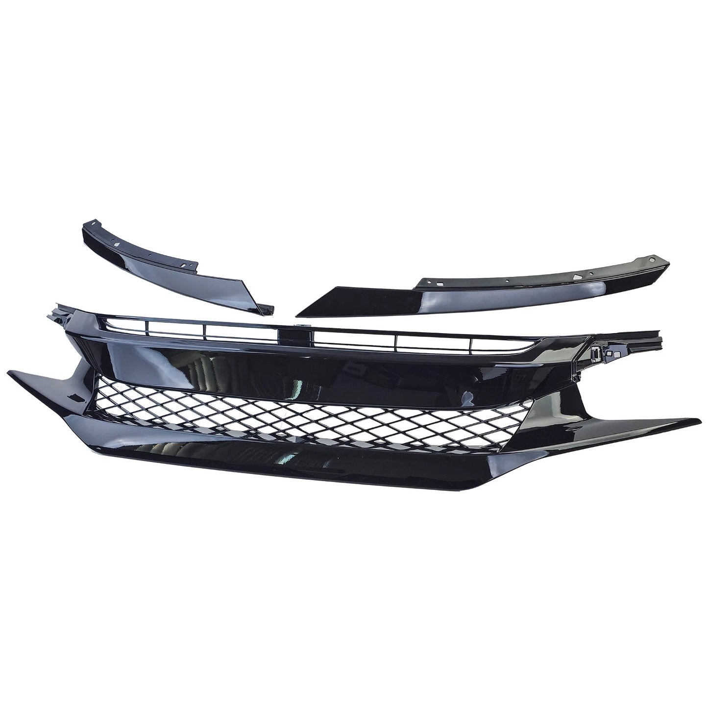 💫Griglia a Nido d'Ape Performance Nero senza Stemma per Honda Civic FK 💫