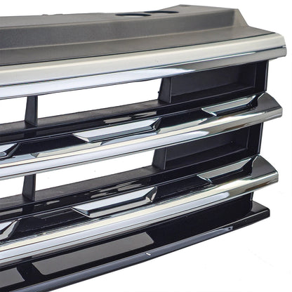 💫Griglia Anteriore Nera con Strisce Cromate per Volkswagen Tiguan II 💫