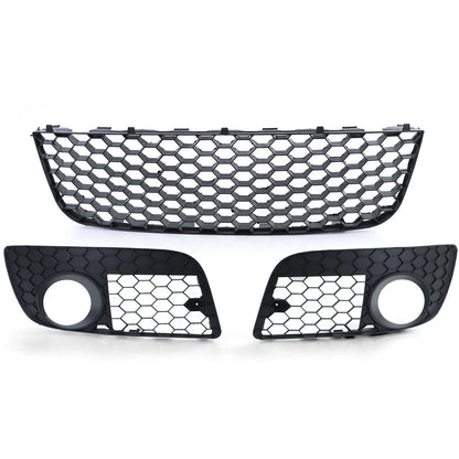💫 Griglia Sportiva con Profilo Cromato + Griglie Paraurti per VW Golf 5 GTI 💫