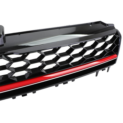 💫 Griglia Sportiva a Nido d’Ape Senza Emblema Nero Lucido per VW Golf 7 💫