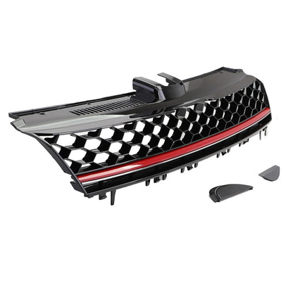 💫 Griglia Sportiva a Nido d’Ape Senza Emblema Nero Lucido per VW Golf 7 💫