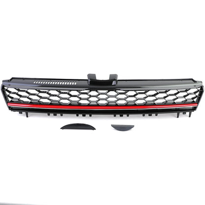 💫 Griglia Sportiva a Nido d’Ape Senza Emblema Nero Lucido per VW Golf 7 💫