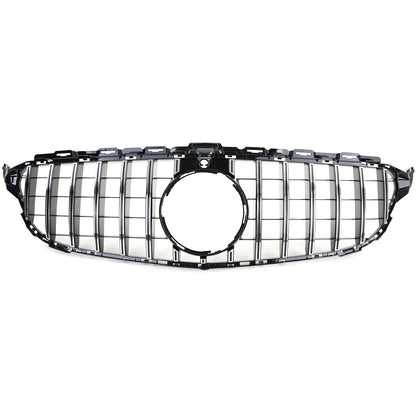 💫Griglia Sport Cromo Nero Lucido per Mercedes Classe C W205  (2014–2018)💫