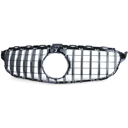 💫Griglia Sport Cromo Nero Lucido per Mercedes Classe C W205  (2014–2018)💫