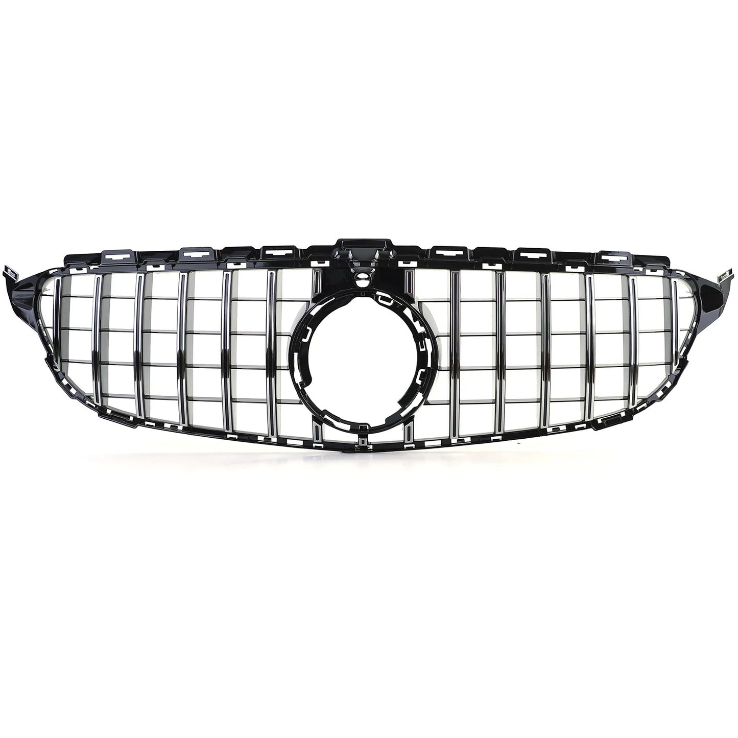 💫Griglia Sport Cromo Nero Lucido per Mercedes Classe C W205/S205 (2018–2021)💫
