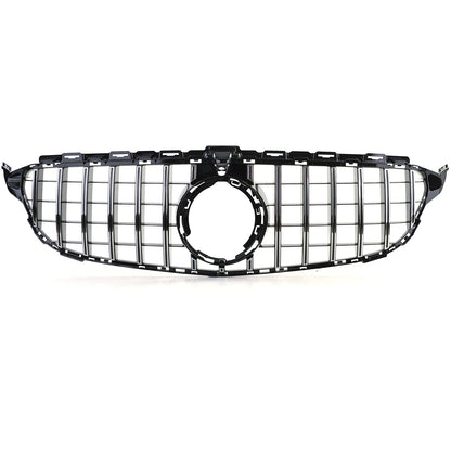 💫Griglia Sport Cromo Nero Lucido per Mercedes Classe C W205/S205 (2018–2021)💫