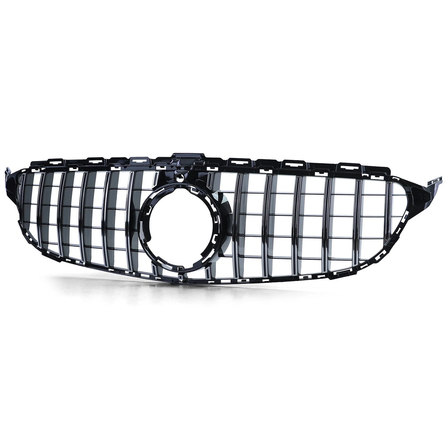 💫Griglia Sport Cromo Nero Lucido per Mercedes Classe C W205/S205 (2018–2021)💫
